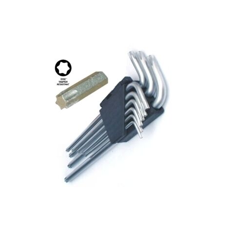 Chiavini torx set 9 pezzi cromo vanadio