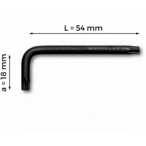 CHIAVINO USAG T15 TORX 280 TX MASCHIO LUNGHEZZA 54 MM (28605)