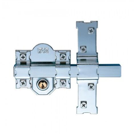 Chiavistello di sicurezza Fac 301-l/80 nichel Acciaio 50 mm 80 mm