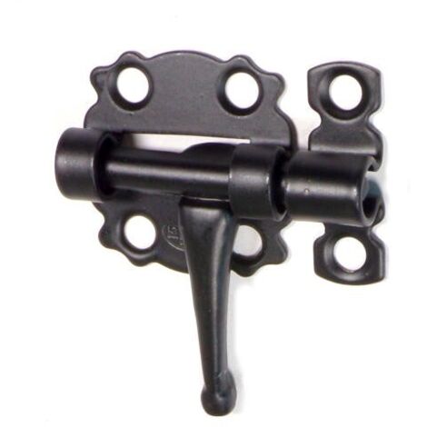 Chiavistello per porta AMIG 484-30 mm in metallo forgiato nero