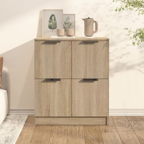 Set per ingresso mobile credenza a 4 ante in legno e 2 specchi da muro  decorativi nel 2023