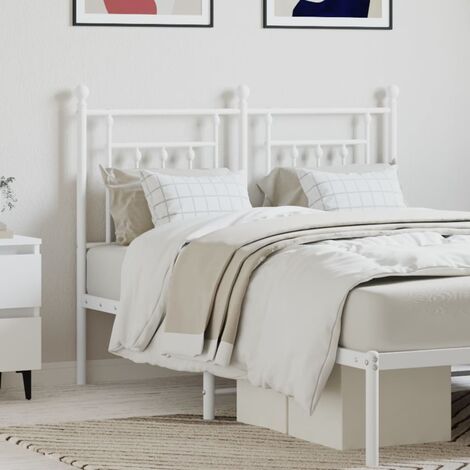 Testiera da letto dall'aspetto elegante e minimalista da 120cm vari colori  colore : Bianco Lucido