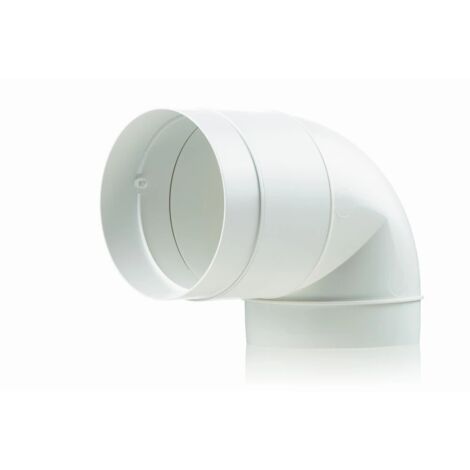 Chicane avec tubulure 125 mm pour conduit de ventilation