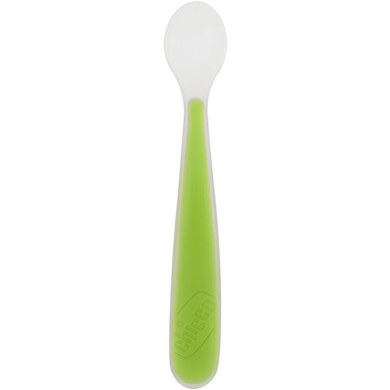 Chicco 00006828510000 Plato Y Untensilio Para Niño Pequeño 6 Mes(Es) Verde, Blanco