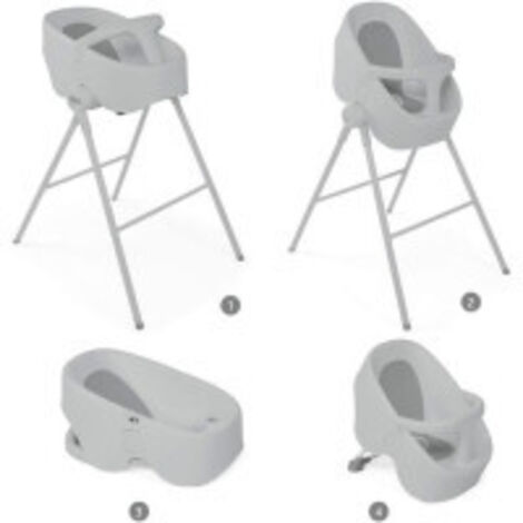 CHICCO Baignoire douche bébé Bubble Nest cool grey