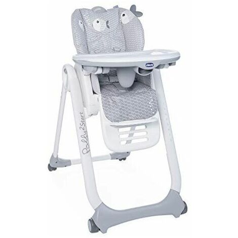 Chicco Polly 2 Start Chaise Haute pour Bébé de la Naissance à 3 ans (15 kg), Réglab...