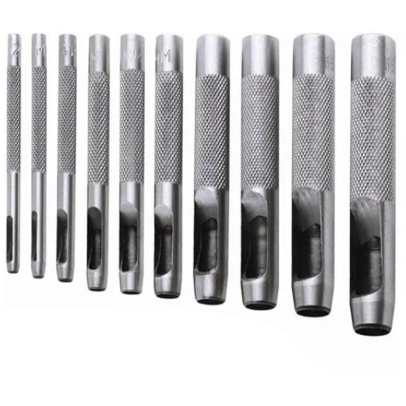 Image of CHICIRIS 10-teiliges Set mit runden, hohlen Lederlöchern