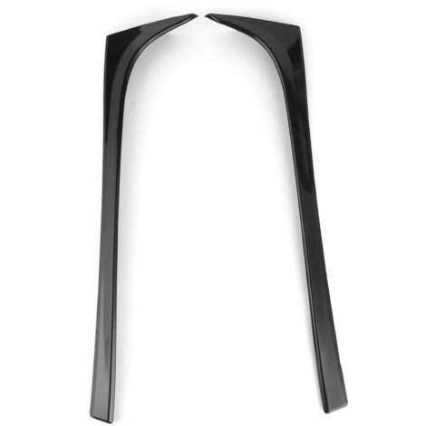 CHICIRIS Heckspoiler Seitenflügel für MK7 GTD R, einfach zu installierendes Autozubehör für Heimwerker (Kohlefaser-Optik) (Glänzend Schwarz).