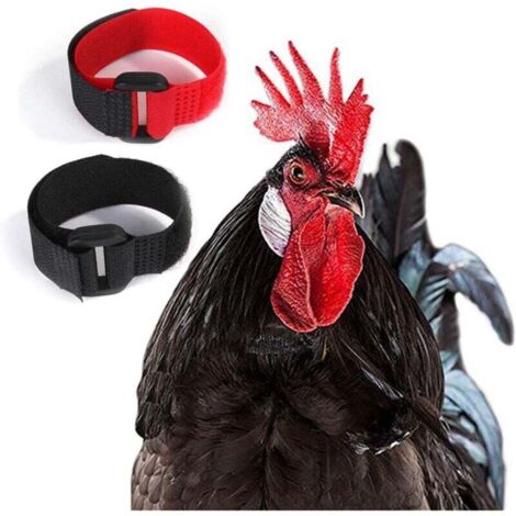 Chicken Collar Anti-Hook Rooster Collar Adjustable Rooster Collar Prevent Chickens From Screaming Disturbing Neighbors Chicken Collar 2pcs