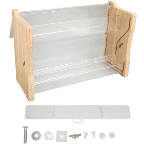 Chicken Feeder Automatic Large Capacity Clear Acrylic Chick Bird Food Box for Budgies Cockatiel Quails 22x7.8x14.2cm / 8.7x3.1x5.6in