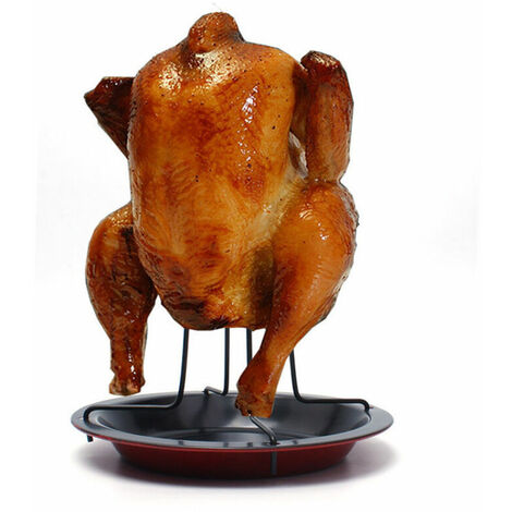 Chicken grill for the oven, height: 19 cm, stainless steel/steel, black