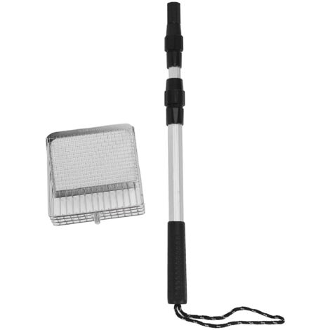 Chicken Poop Scooper Anti Stick Stainless Steel Stretchable Long Handle Sifting Shovel Chicken Coop Accessories Cleaning Tools