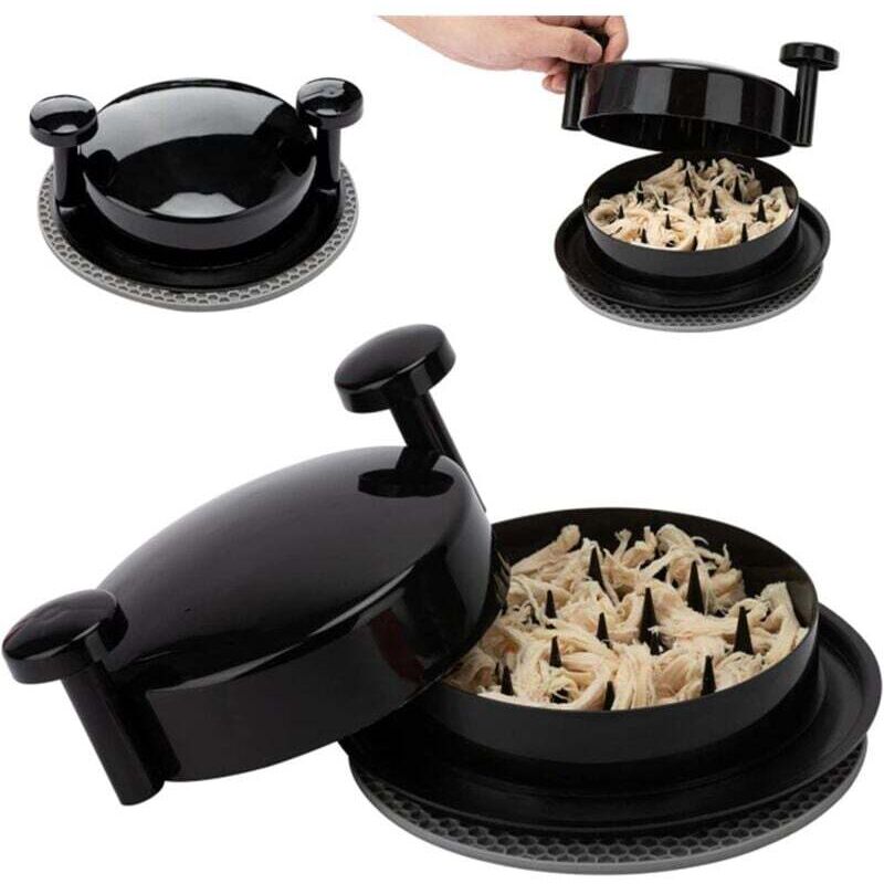 Chicken shredder, meat shredder, meat grinder, meat shredding tool with handle and non-slip base, suitable for pulled pork, shredded beef, and