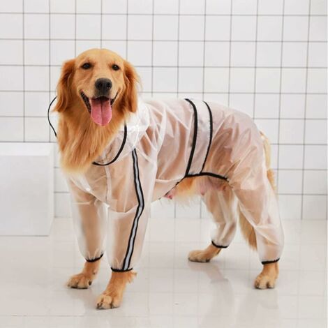 Chien à Capuche Poncho,Mperméable Pour Chien Avec Capuchon,Imperméable Pour Chien Avec Capuche,Manteaux de Pluie Imperméables Pour Chiens Veste, L,31.5-36.5cm