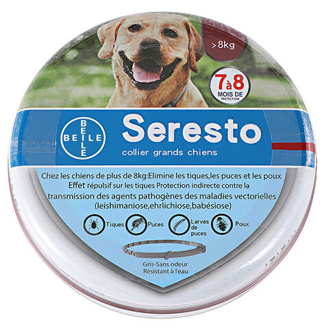 Chien – Collier Anti-Puces et Anti-Tiques pour Grands Chiens - 8KG Et Plus,KoleZy