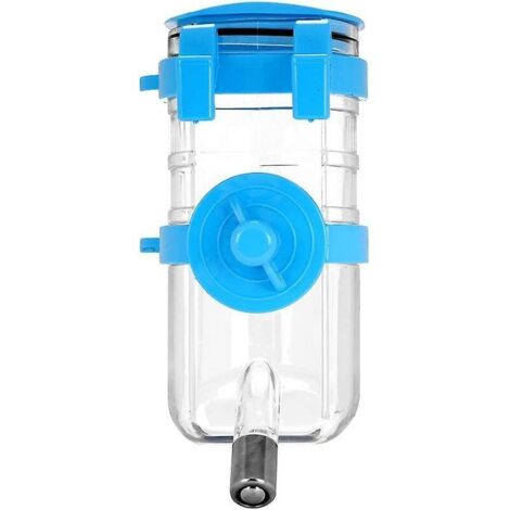 Chien Crate Bouteille D'eau Suspendus Pet Chiot Bouteille D'eau Chat Eau Potable Fontaines Pour Cage Portable Chien Distributeur D'eau Avec Alimentation Automatique Wa