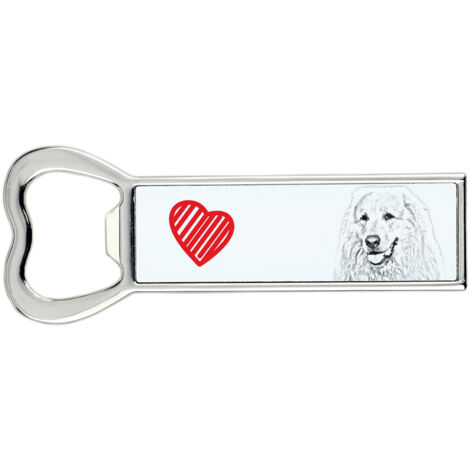 Chien de Montagne des Pyrénées, Chien de Montagne des Pyrénées - Décapsuleur avec chien, ouvre-frigo personnalisé, cadeau unique pour homme par Art-Dog