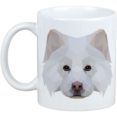 Chien finnois de Laponie - Mug avec photo et inscription géométrique chien Art-Dog
