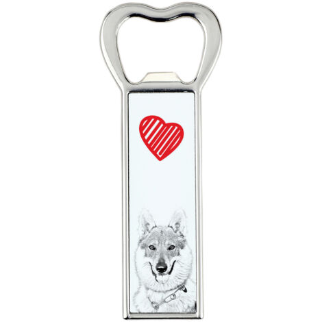 Chien-loup tchécoslovaque, Chien-loup tchécoslovaque - Décapsuleur avec chien, ouvre-réfrigérateur personnalisé, cadeau unique pour un homme par Art-Dog