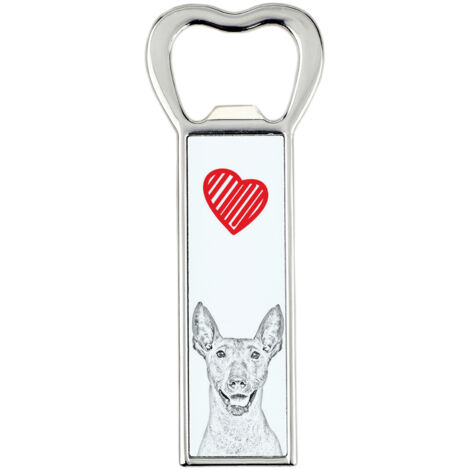 Chien nu mexicain, chien nu aztèque, Xoloitzquintle - Décapsuleur avec chien, ouvre-réfrigérateur personnalisé, cadeau unique pour un homme par Art-Dog