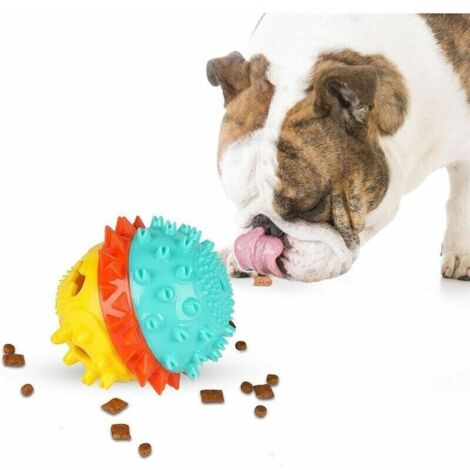 Chien Puzzle Interactif Jouets Squeaky Chiot Traite Distributeur De Nourriture Balle Formation QI