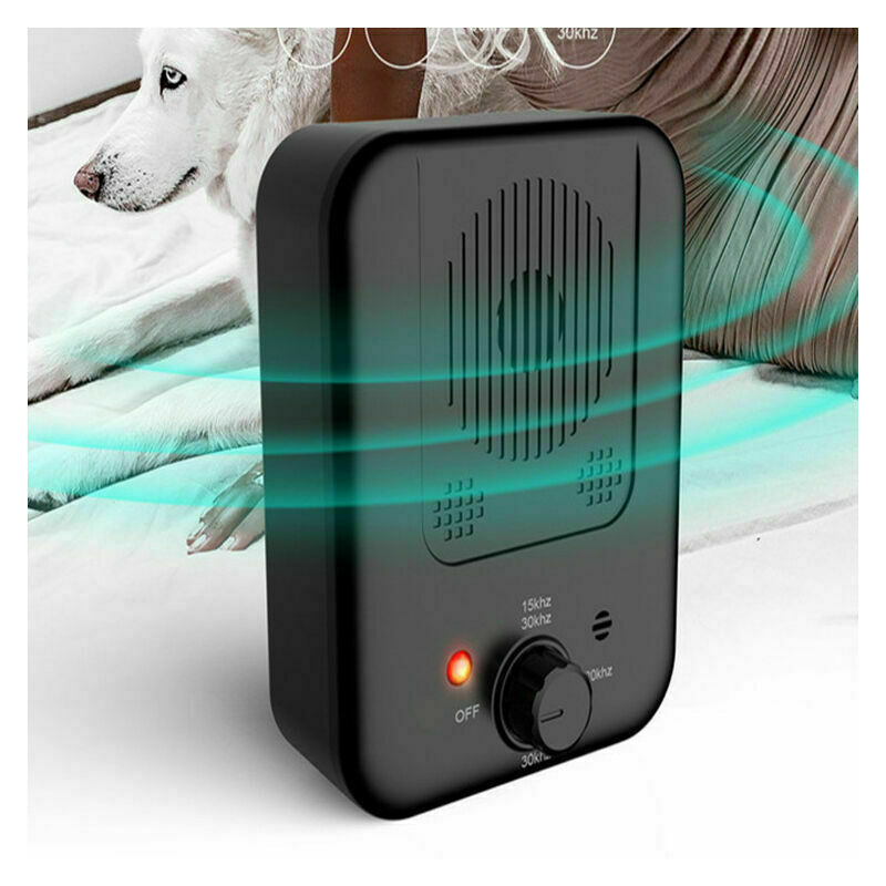 Alovez - Chien qui aboie, appareil étanche à ultrasons pour petits et grands chiens, automatique pour les chiens qui aboient