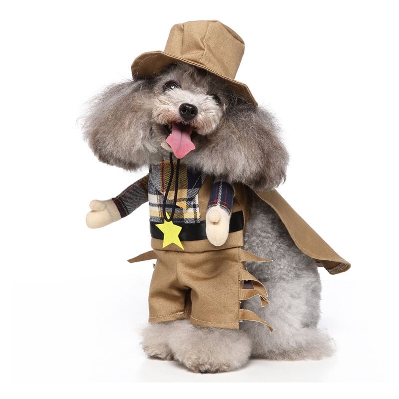 Chien Stand Up Vêtements pour chiens drôles Stand Up Dress Up(Cow-boy xl)
