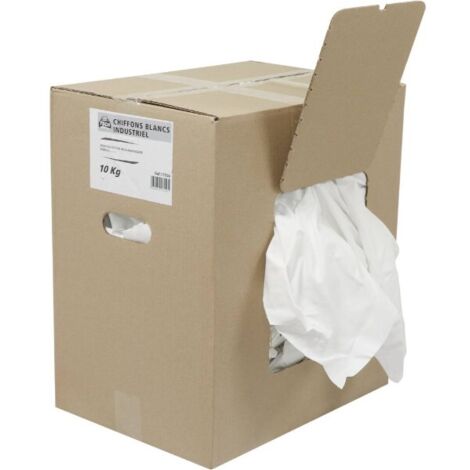 CHIFFON BLANC INDUSTRIEL - CARTON DE 10 KG -17556