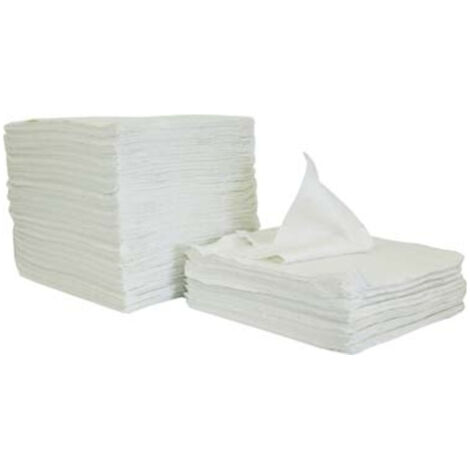 Chiffon de nettoyage blanc 2kg, 38 x 38 cm (Par 5)