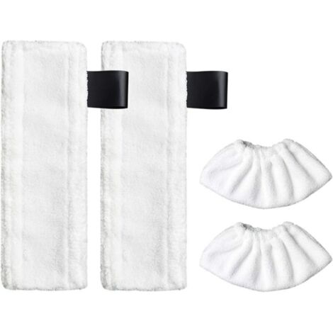 Chiffon de Nettoyage de Rechange pour Nettoyeur à Vapeur Karcher EasyFix SC2, SC3, SC4, SC5 (2 Cleaning Cloth + 2 Cloth Pad)