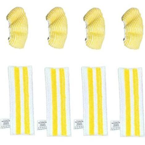 Chiffon de nettoyage, housse de nettoyage en microfibre et accessoires pour balai vapeur compatibles avec les aspirateurs à main Kärcher SC2, SC3, SC4 et SC5