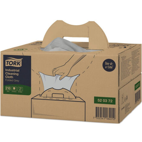 Chiffon de nettoyage L110xl338ca.mm blanc 1 pli.non gaufré 4 KT/VE TORK
