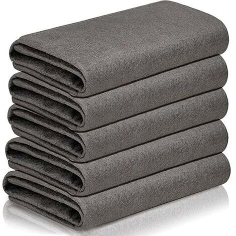 Chiffon de nettoyage magique épais, chiffon de nettoyage professionnel sans trace pour vitres, 5 chiffons de nettoyage de vitres réutilisables en microfibre