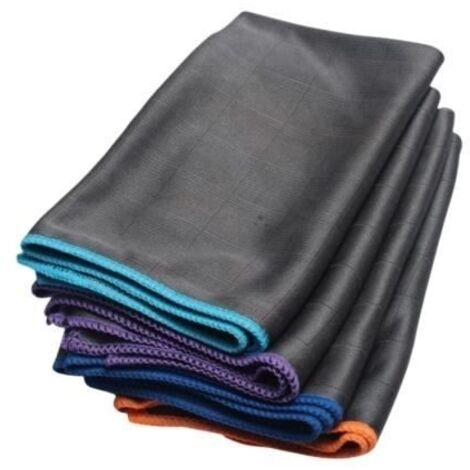 Chiffon en Fibre de Carbone -4 Serviette Nettoyage sans Trace 40 x 50cm pour Verre, Vitre, Lunettes, Vaisselle, Cuisine, Ménage