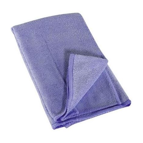 Chiffon en micro fibres bleu C34537