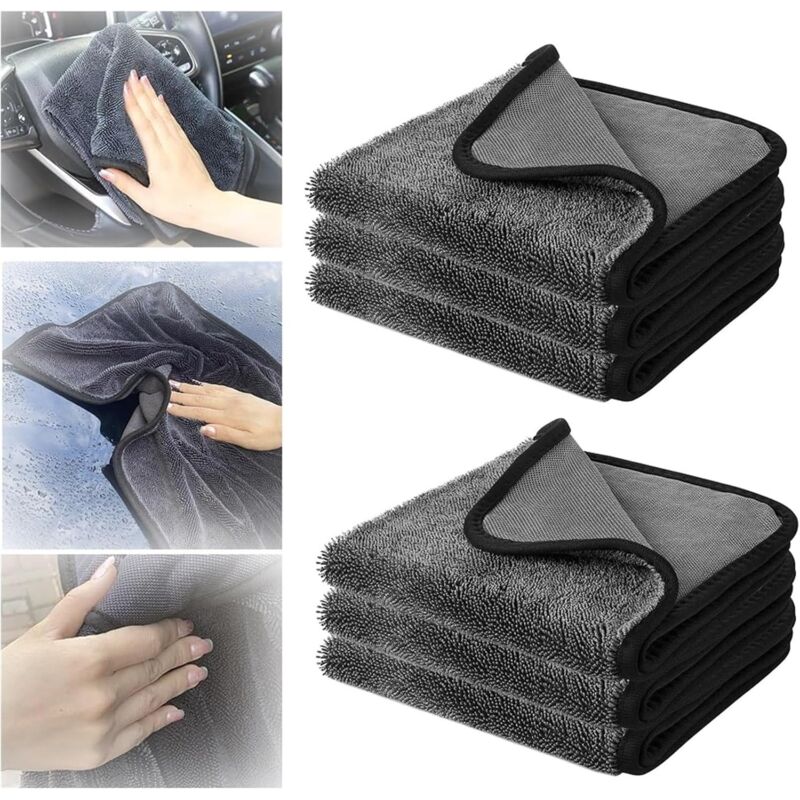 Bluedeer - Chiffon En Microfibre à Poils Torsadés Chiffon De Nettoyage En Microfibre Serviette De Séchage For Lavage De Voiture Chiffon De Nettoyage