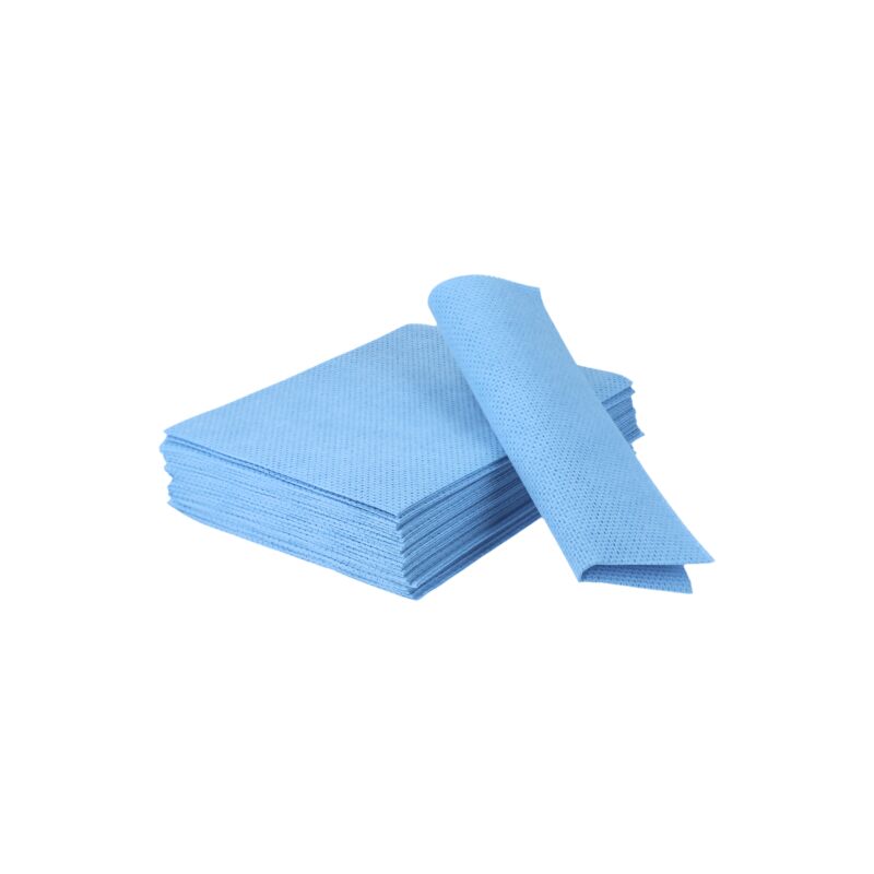 Chiffon - Lavette - Microfibre ménage - Lavette non tissée ajourée - 35x50cm - Sachet de 25 – Bleu