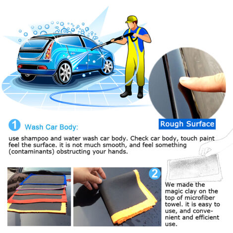 Chiffon Microfiber pour Polissage Auto et Nettoyage Détail Voiture
