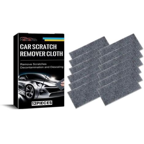 Chiffon Nano Sparkle pour Rayures Voiture – Chiffon Réparation Anti Rayures, 12 pièces, Élimine Rayures Profondes