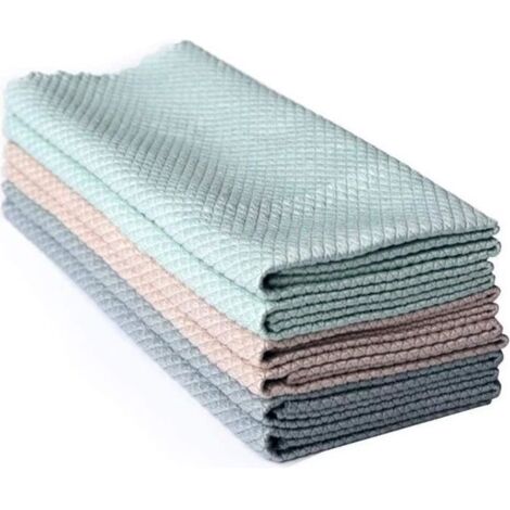Chiffon spécial en écailles de Poisson pour Le Nettoyage du Verre, Pas de Traces, élimination de l\'huile de Cuisine