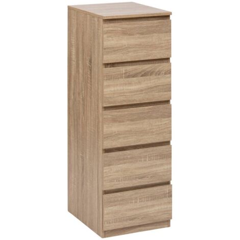 Chiffonier 5 schubladen naturholzeffekt - 5five