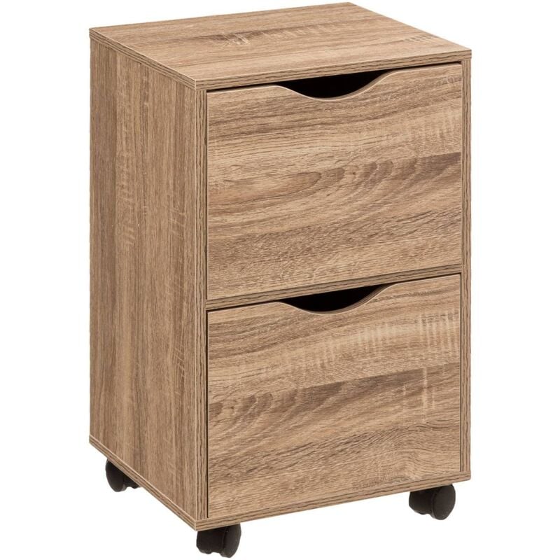 Tour 2 portes à roulettes effet bois - 5five