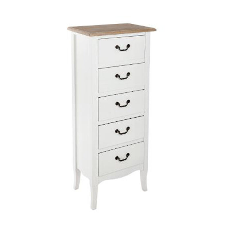 Chiffonnier 5 Tiroirs 'Chrysa' 113cm Naturel