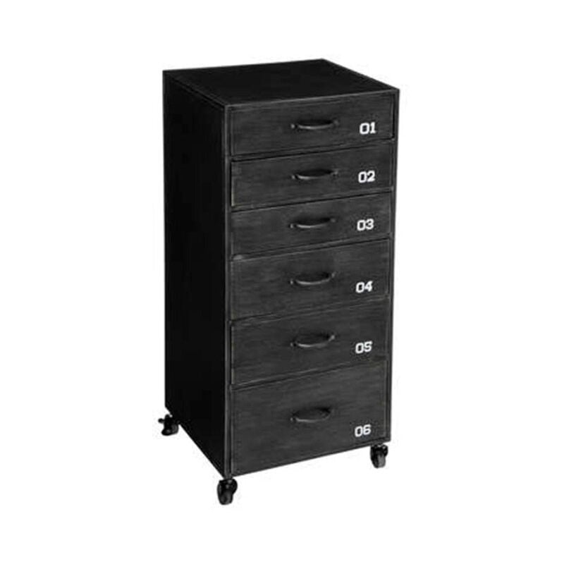 Chiffonnier 6 Tiroirs en Métal 'Sevin' 96cm Gris