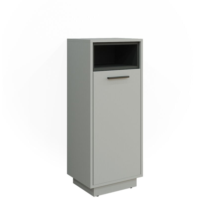 Meuble de rangement de salle de bain Beatrice, Gris, 38 x 93 cm, Vicco