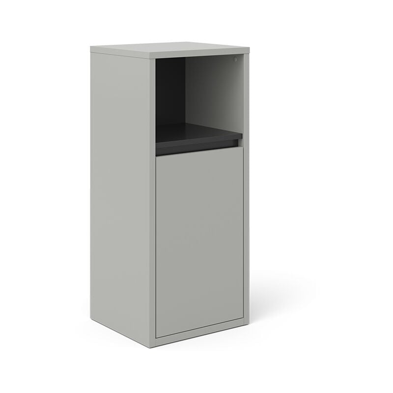 Vicco - Meuble de rangement de salle de bain Viola, Gris, 38 x 80 cm