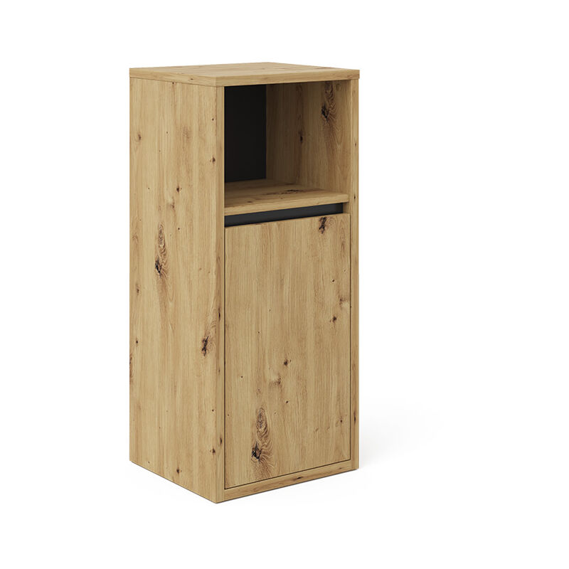 Meuble de rangement de salle de bain Viola, Chêne Artisan, 38 x 80 cm Vicco