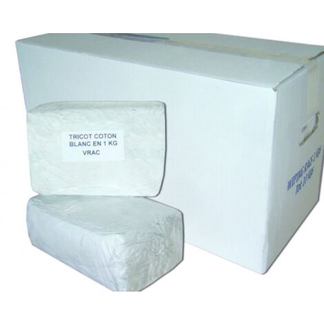 Chiffons coton blanc 10x1KG - Sylex