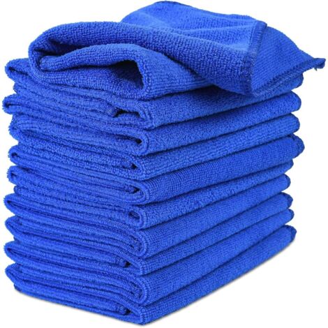 Chiffons de nettoyage - 10 pièces, Microfibre voiture polyvalents 30x30cm absorption efficace - Nettoyage
