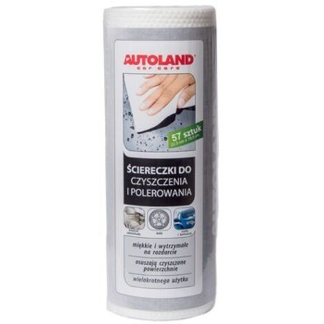 CHIFFONS DE NETTOYAGE ET DE POLISSAGE AUTOLAND (ROULEAU DE 57) (4)
